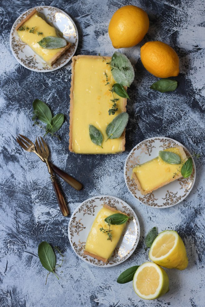 Tarte citron & basilic - Lemon pie photography