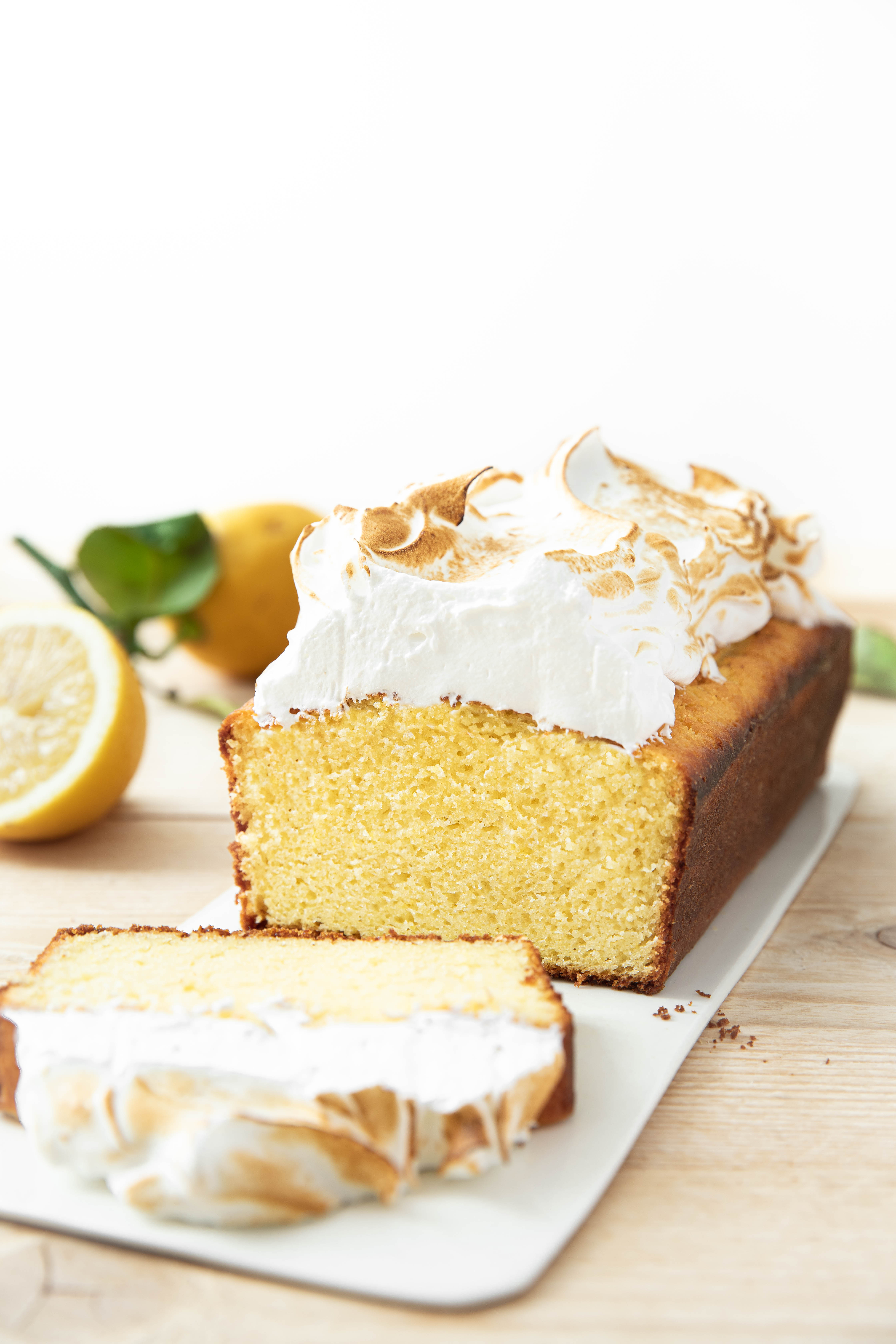 Cake au citron meringué - lemon cake photography